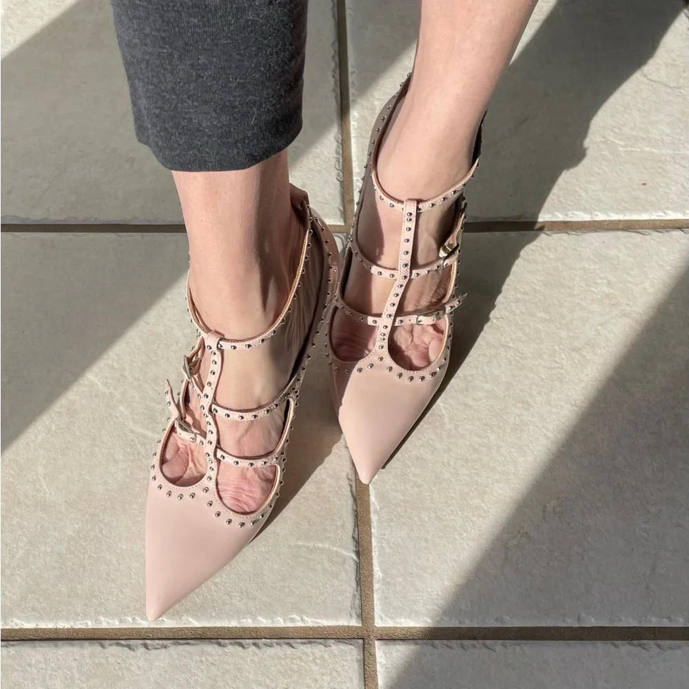 Givenchy Nude Pink Patent-Leather Heels Excellent Condition - Picture 4 of 12